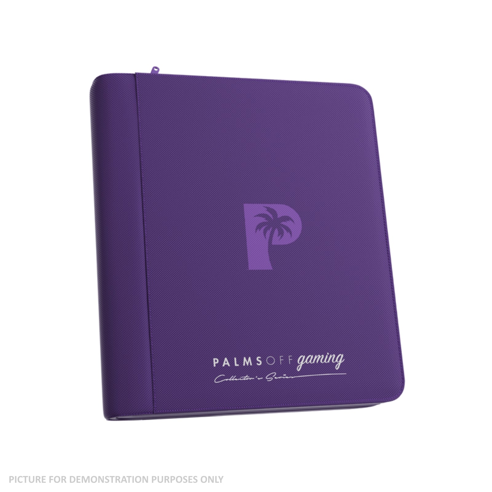 Palms Off Gaming Collector's Series Top Loader Zip Binder - 4 Pocket - Purple